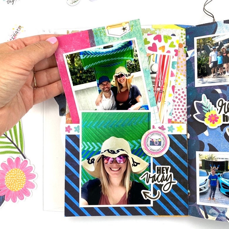 Vacay Vibes Travel Mini Album Scrapbook Class- INSTRUCTIONS ONLY