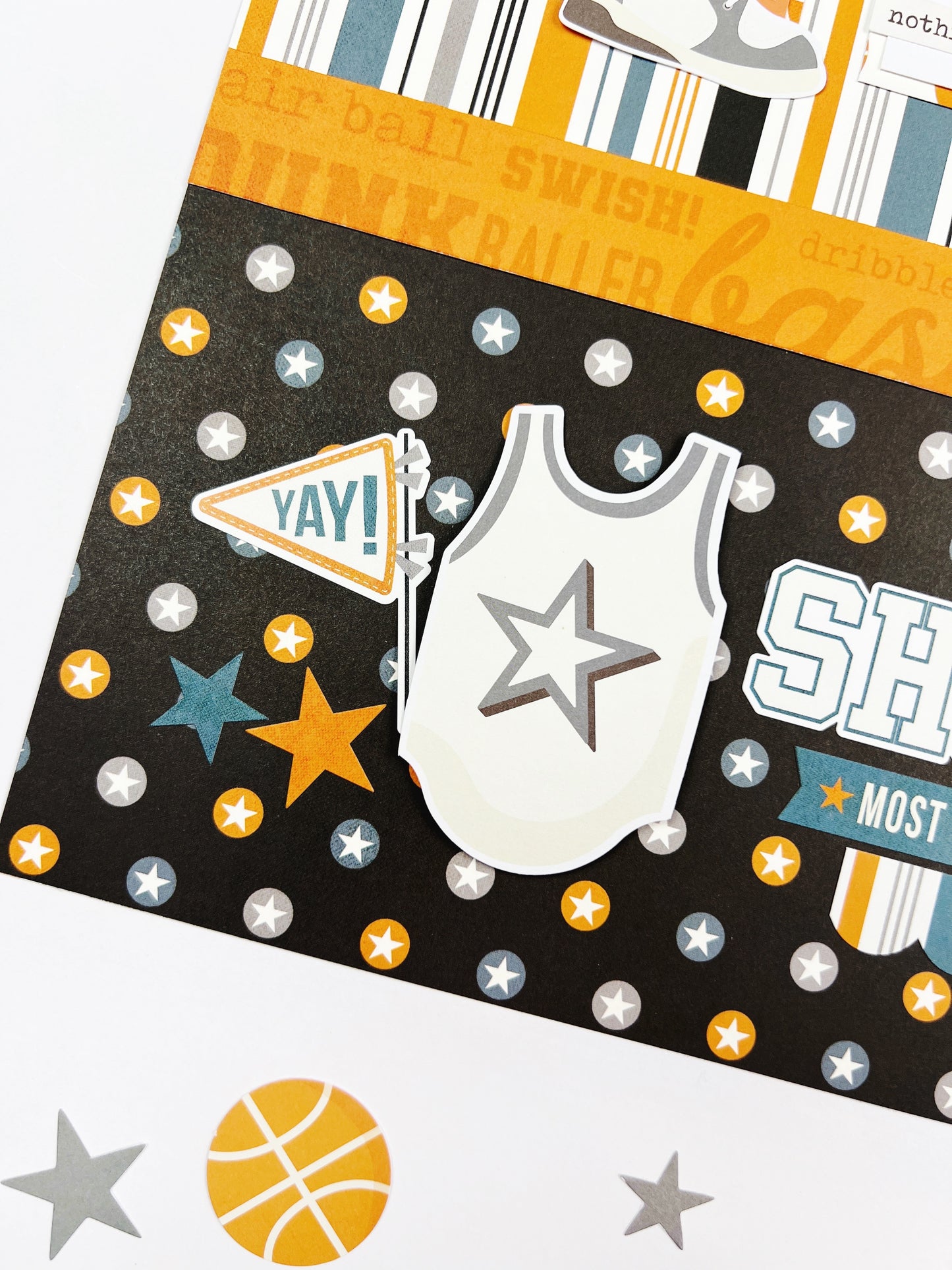 Slam dunk! 2-Page Basketball Layout Kit