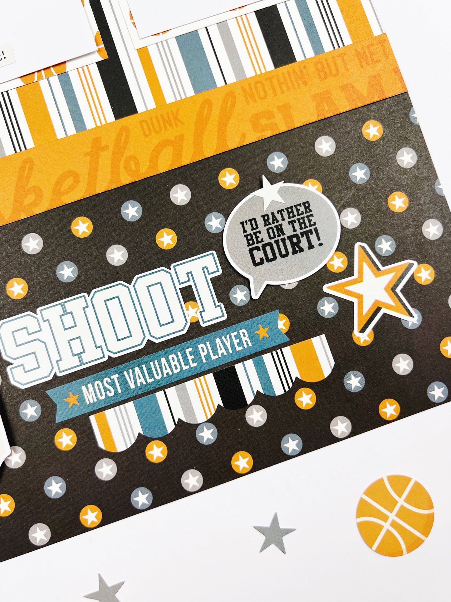 Slam dunk! 2-Page Basketball Layout Kit