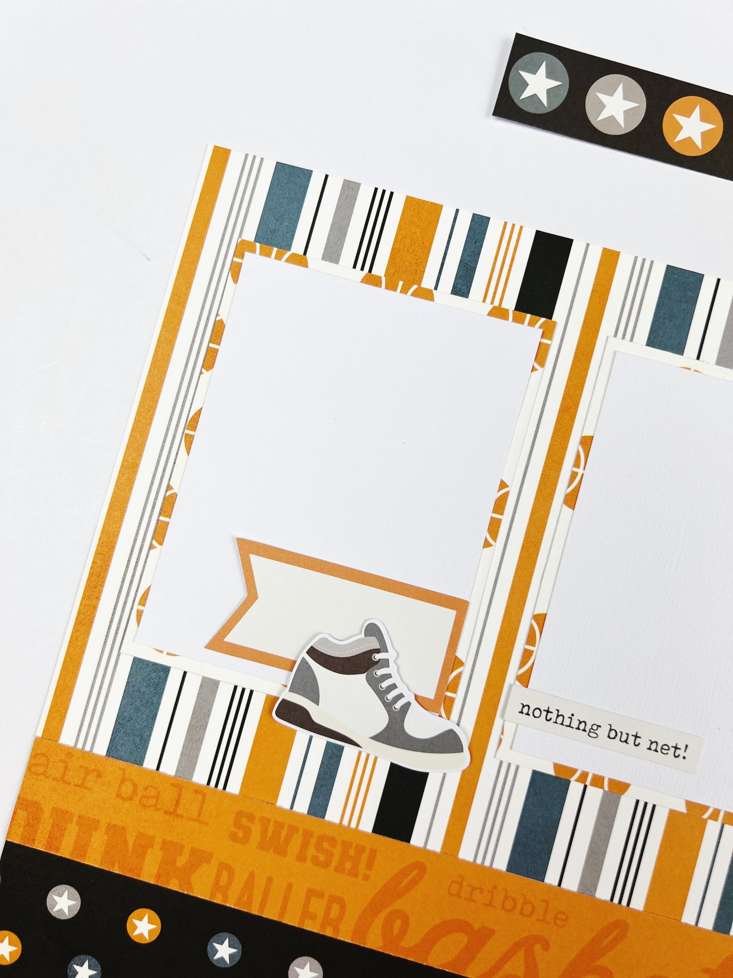 Slam dunk! 2-Page Basketball Layout Kit