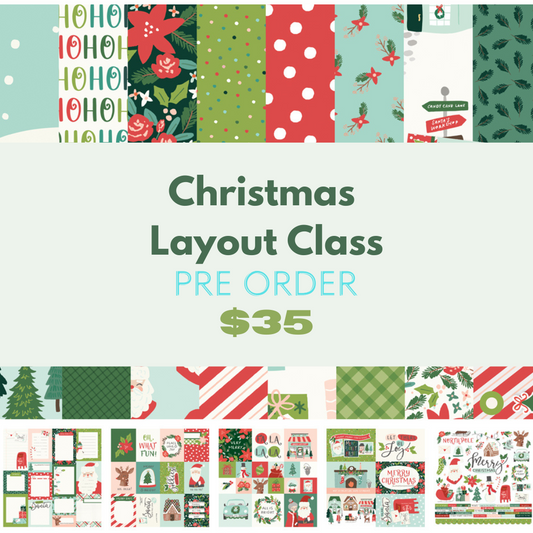 Joyful Christmas Layout Class & Kit PREORDER