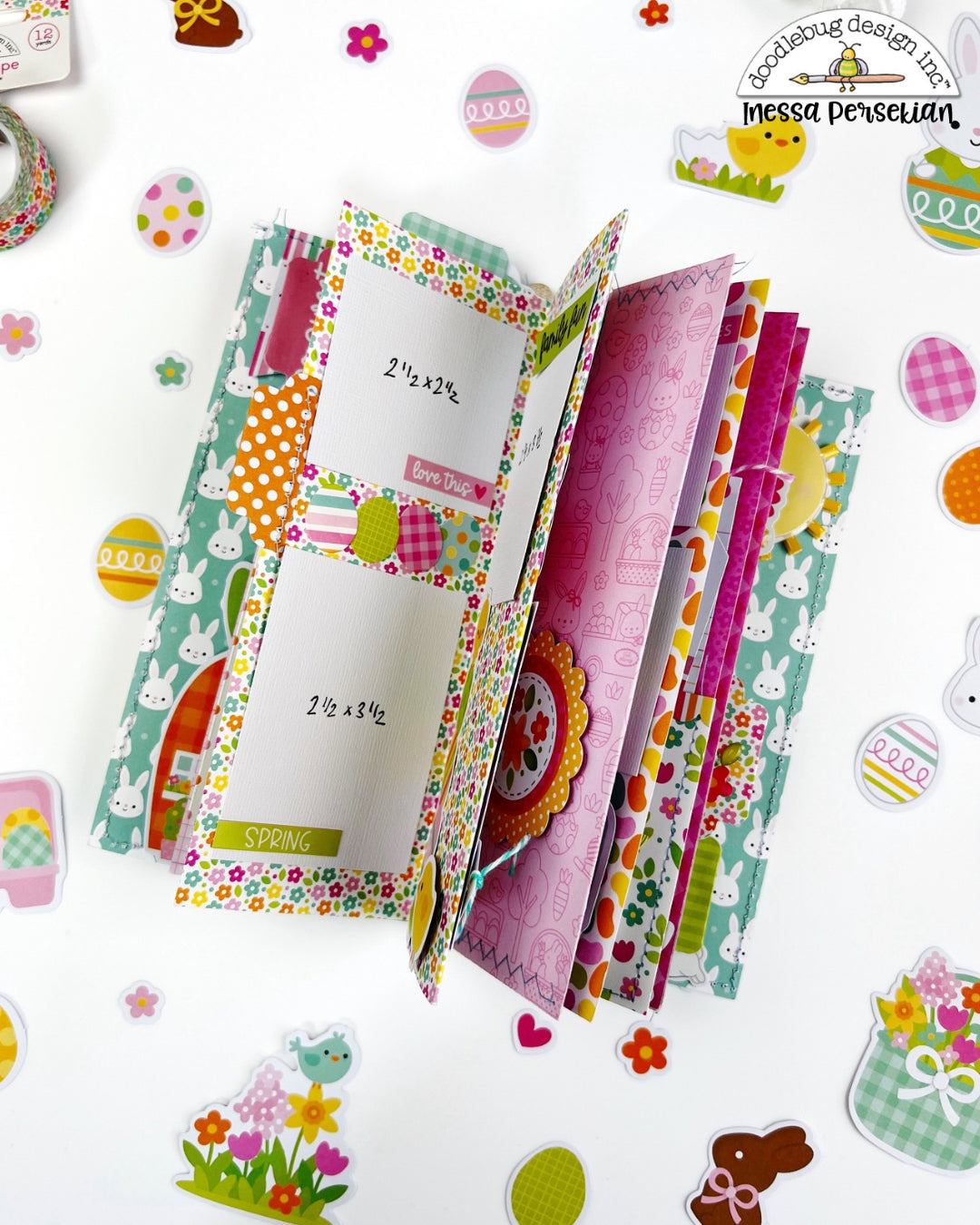 Cute Spring Mini Album - Instructions Only