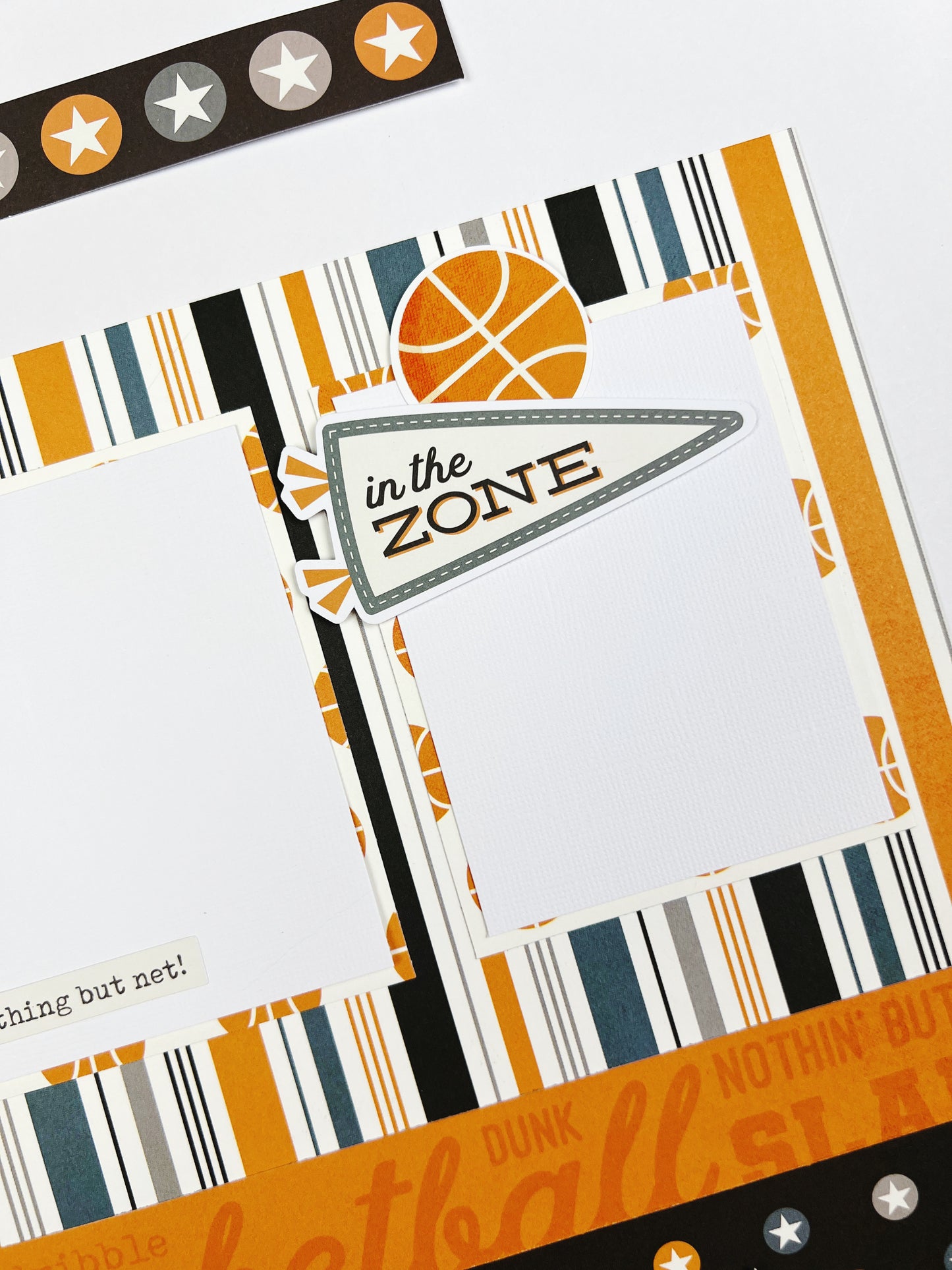 Slam dunk! 2-Page Basketball Layout Kit