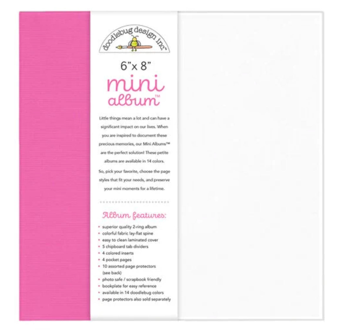 Bubblegum Pink 6x8 Mini Album from Doodlebug