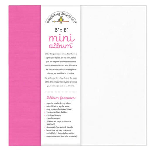 Bubblegum Pink 6x8 Mini Album from Doodlebug