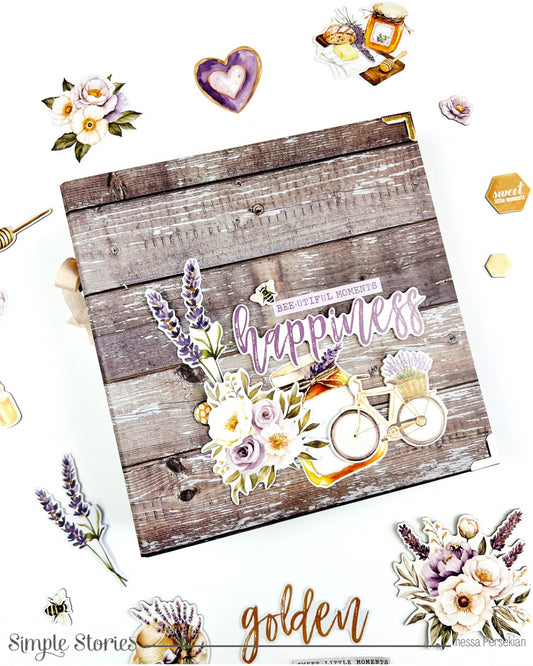 Happiness 6x8 Album Class (Instruction Only) – Featuring Lavender Fields by Simple Stories