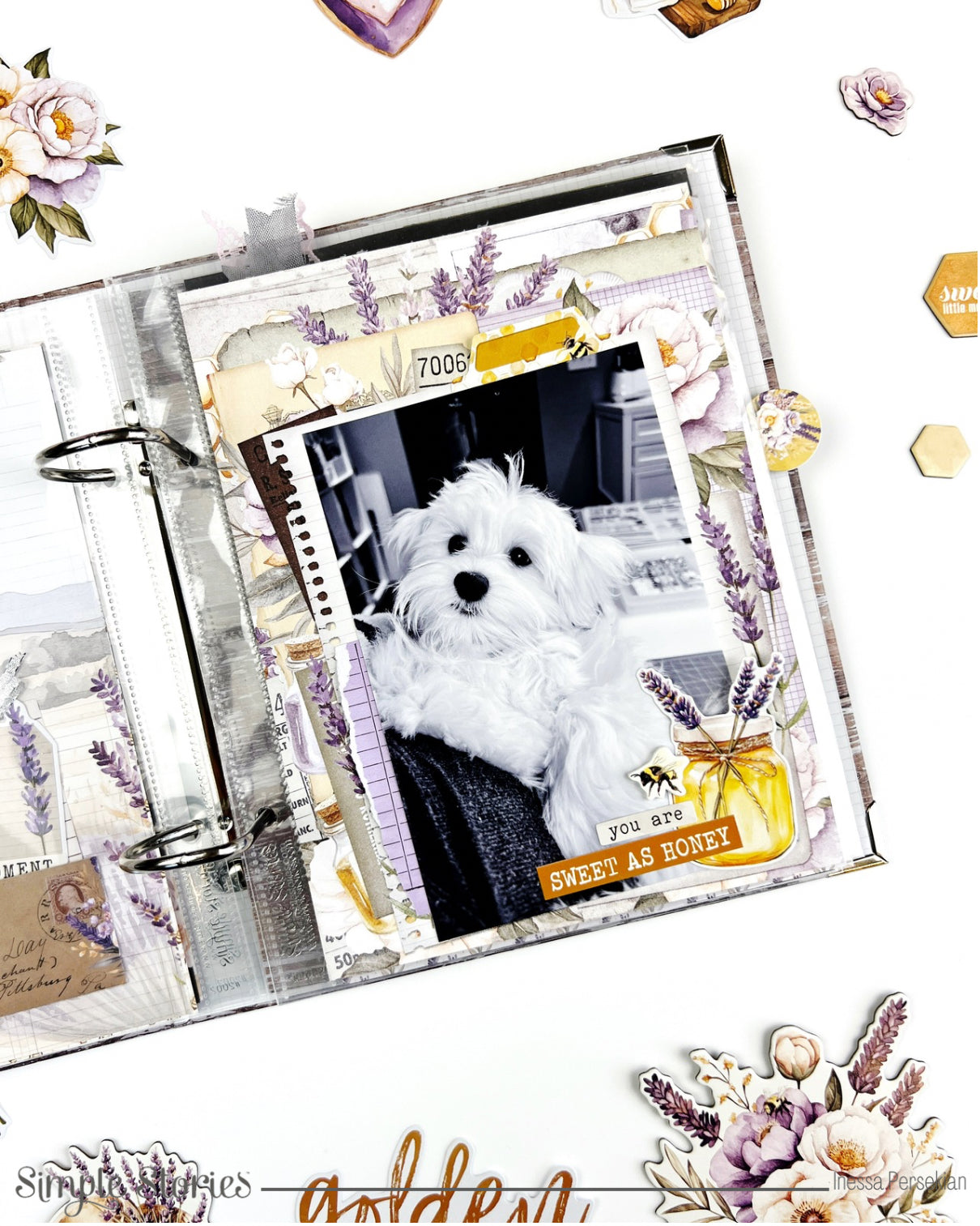 Happiness 6x8 Album Class (Instruction Only) – Featuring Lavender Fields by Simple Stories