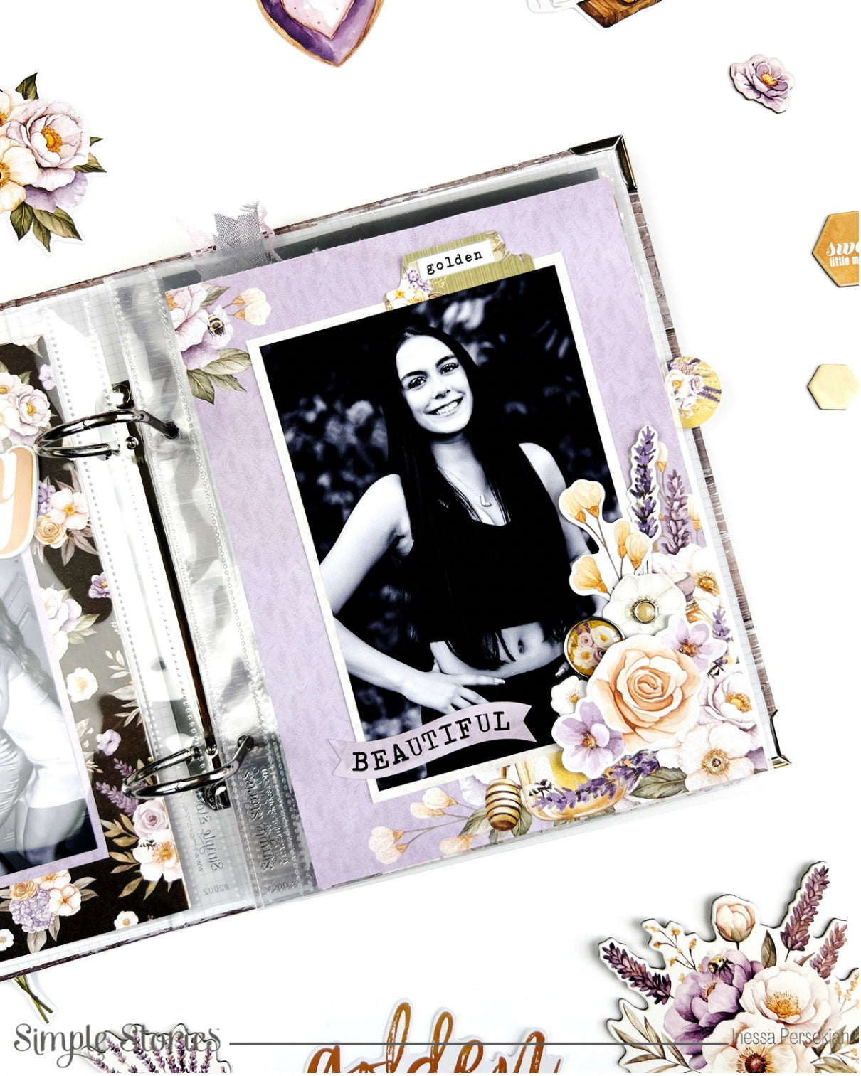 Happiness 6x8 Album Class (Instruction Only) – Featuring Lavender Fields by Simple Stories