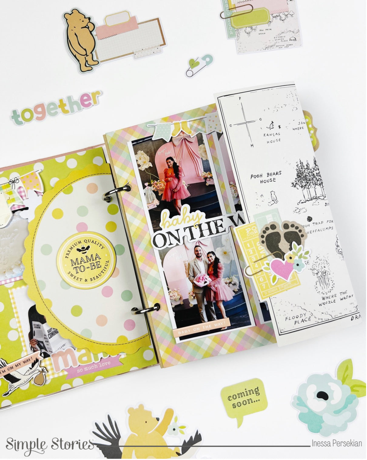 Baby Album Class & Kit | Simple Stories Baby Pooh Collection