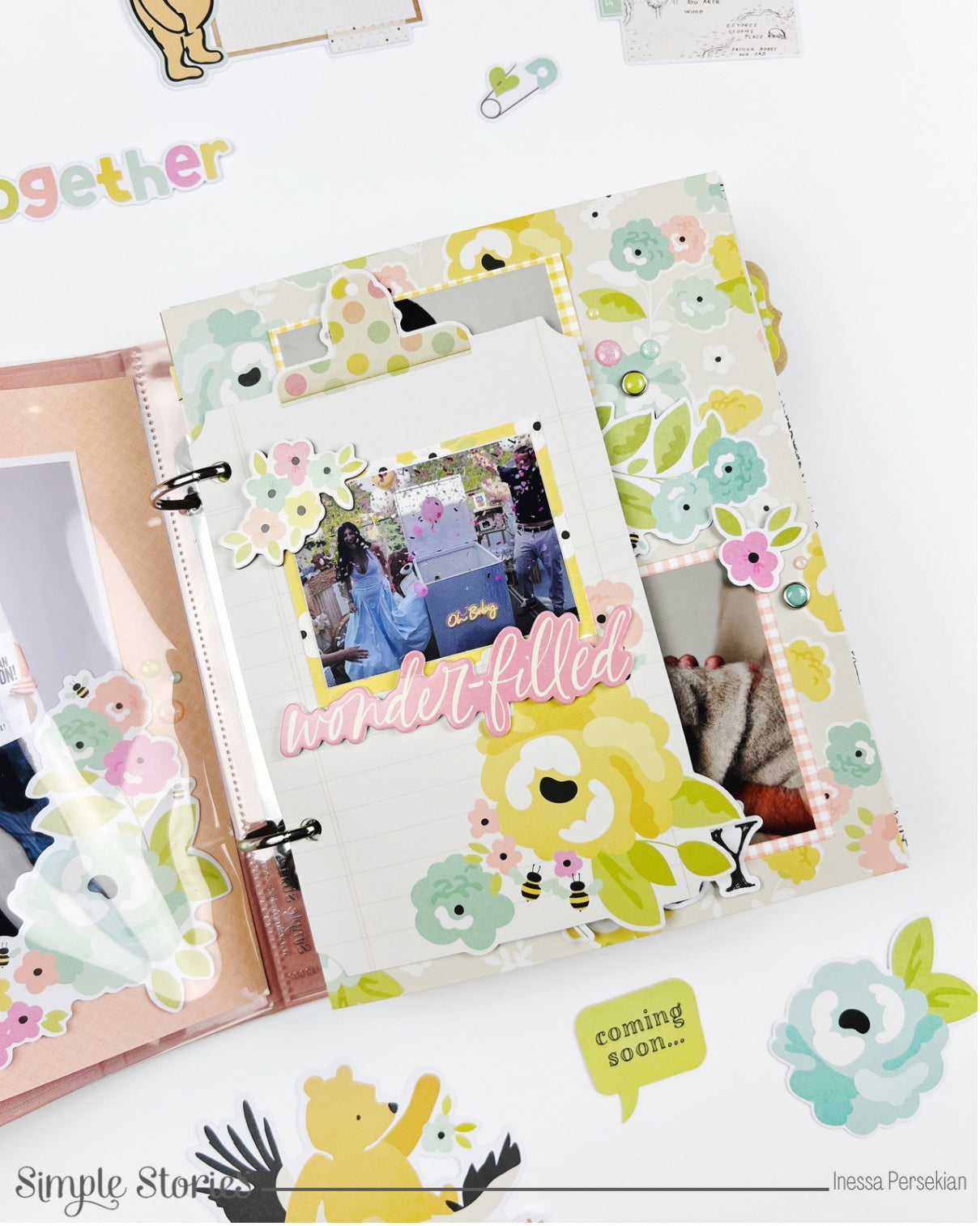 Baby Album Class & Kit | Simple Stories Baby Pooh Collection