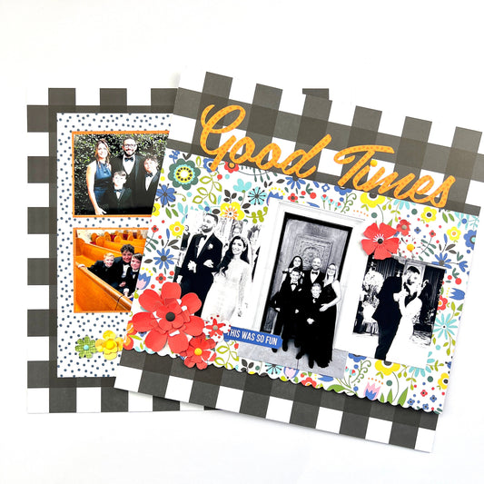 Colorful Memories  5 layout Scrapbook Class- INSTRUCTIONS ONLY