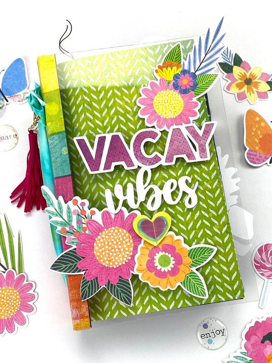 Vacay Vibes Travel Mini Album Scrapbook Class- INSTRUCTIONS ONLY
